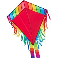CIM Cometa - Maya Eddy Red - por niños con Edad a Partir de 3 años - 65x72cm - Cordón y Cola de la Cometa incluidos